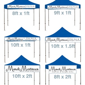 Custom Tent banner for Trade Show, Craft Show or Event Sign, Your customer Logo and Business Name Banner image 5