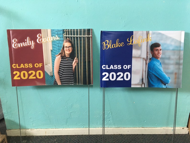 Senior Class of 2021 yard sign Graduation Sign Custom Bag | Etsy