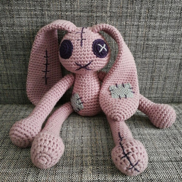 Hase Amigurumi / Häkelfigur (Rosa)