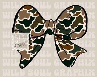 Camo coquette bow| Camo bow| duck camo| old school camo