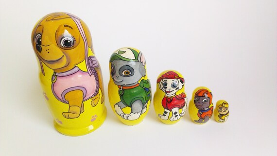 paw patrol nesting dolls