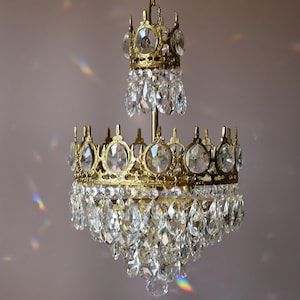 antieke stijl vintage kristallen kroonluchter voor home decor messing hanglamp lamp frans licht keuken GRATIS EXPRESS VERZENDING wereldwijd
