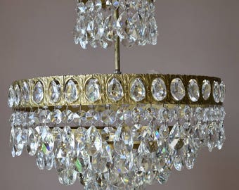 Mini Vintage Crystal Chandeliers, Antique French Crystal Lamp and Ceiling Lighting, Vintage Crystal Light Fittings, Free Shipping, Etsy Sale Mini Vintage Crystal Chandeliers, Antique French Crystal Lamp and Ceiling Lighting, Vintage Crystal Light Fittings, Free Shipping, Etsy Sale