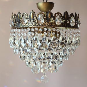 Clearence sale chandeliers Low ceiling Chandelier Semi Flush Lamp French style Chandelier Vintage crystal Chandelier Home Hanging pendant