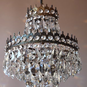 Antique French Style, Vintage Retro Crystal Chandelier, Crystal Ceiling Lighting for Home Decor, FREE EXPEDITED Shipping WORLDWIDE