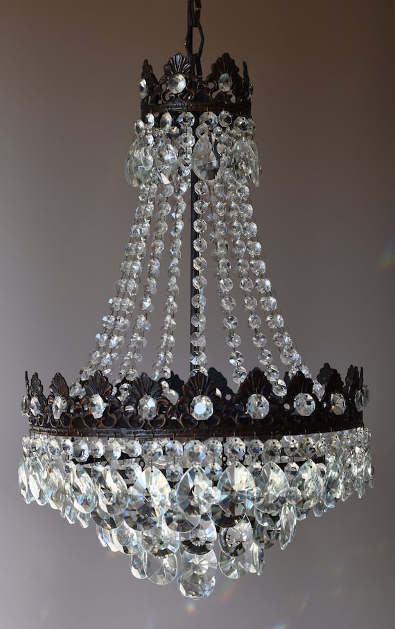 イギリス アンティーク シャンデリア 真鍮製 クリスタルガラス イギリス アンティーク シャンデリア 真鍮製 クリスタルガラス