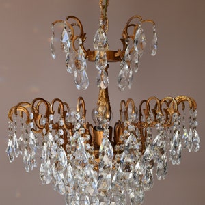 Antique /Vintage Crystal Chandelier, Large Ceiling Lighting Hanging Pendant Glass Lamp and Light fittings Home Lighting & fixture, Big sale
