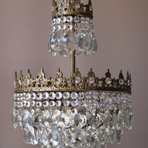 Antieke Franse stijl Vintage kristallen kroonluchter voor home decor leven, messing lichtarmatuur, lamp, verlichting gratis express verzending wereldwijd