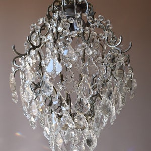Christmas Lighting Vintage Crystal Chandelier, Antique Cage Style Ceiling Lamp Home Living  French Ceiling  Hallway Pendant, FREE SHIPPING