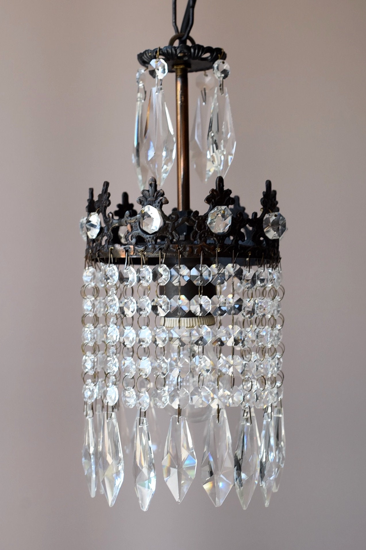 Petite online crystal chandelier