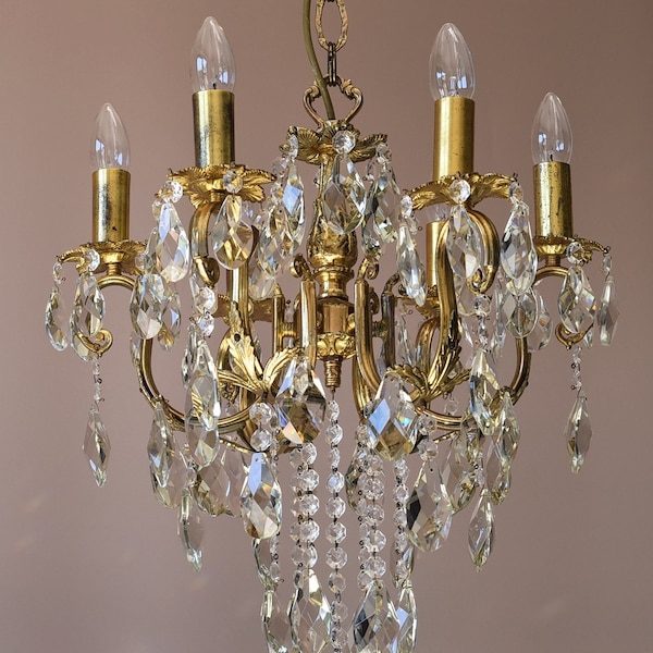 Chandelier Lighting Vintage - Etsy