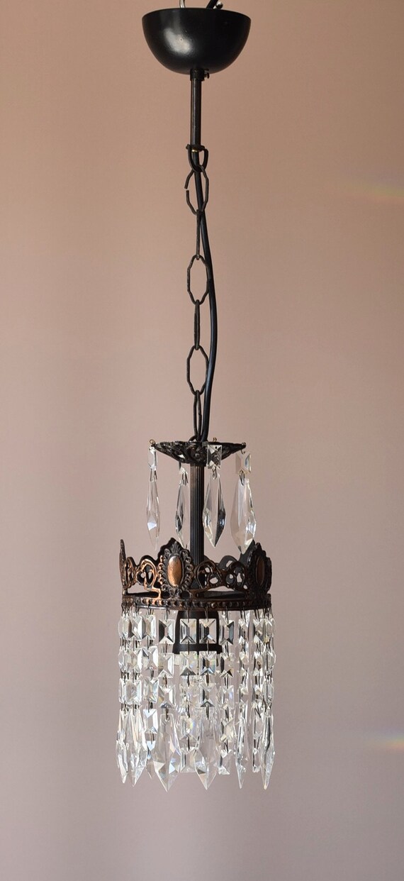 フレンチアンティーク　シャンデリア フレンチアンティーク風のクリスタルシャンデリア、おしゃれな