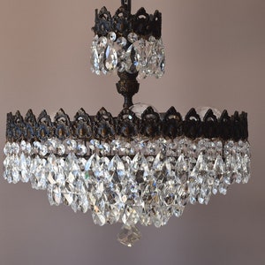 sierlijke antieke Franse Vintage kristallen kroonluchter bruiloft bruids kroonluchter, sierlijk licht, hanglamp GRATIS EXPRESS verzending WERELDWIJD