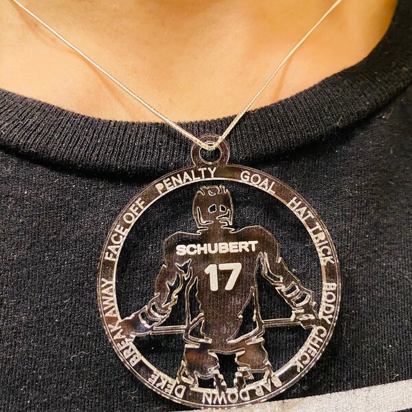 Ice Hockey Charm Etsy