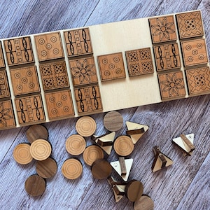 The Royal Game of UR - A game of Skill and Strategy from Ancient Mesopotamia Handmade Ancient Board game