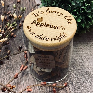 Date Night Jar We Fancy like Applebees Couples Gift Wedding / Valentines/ Romantic Gift Anniversary