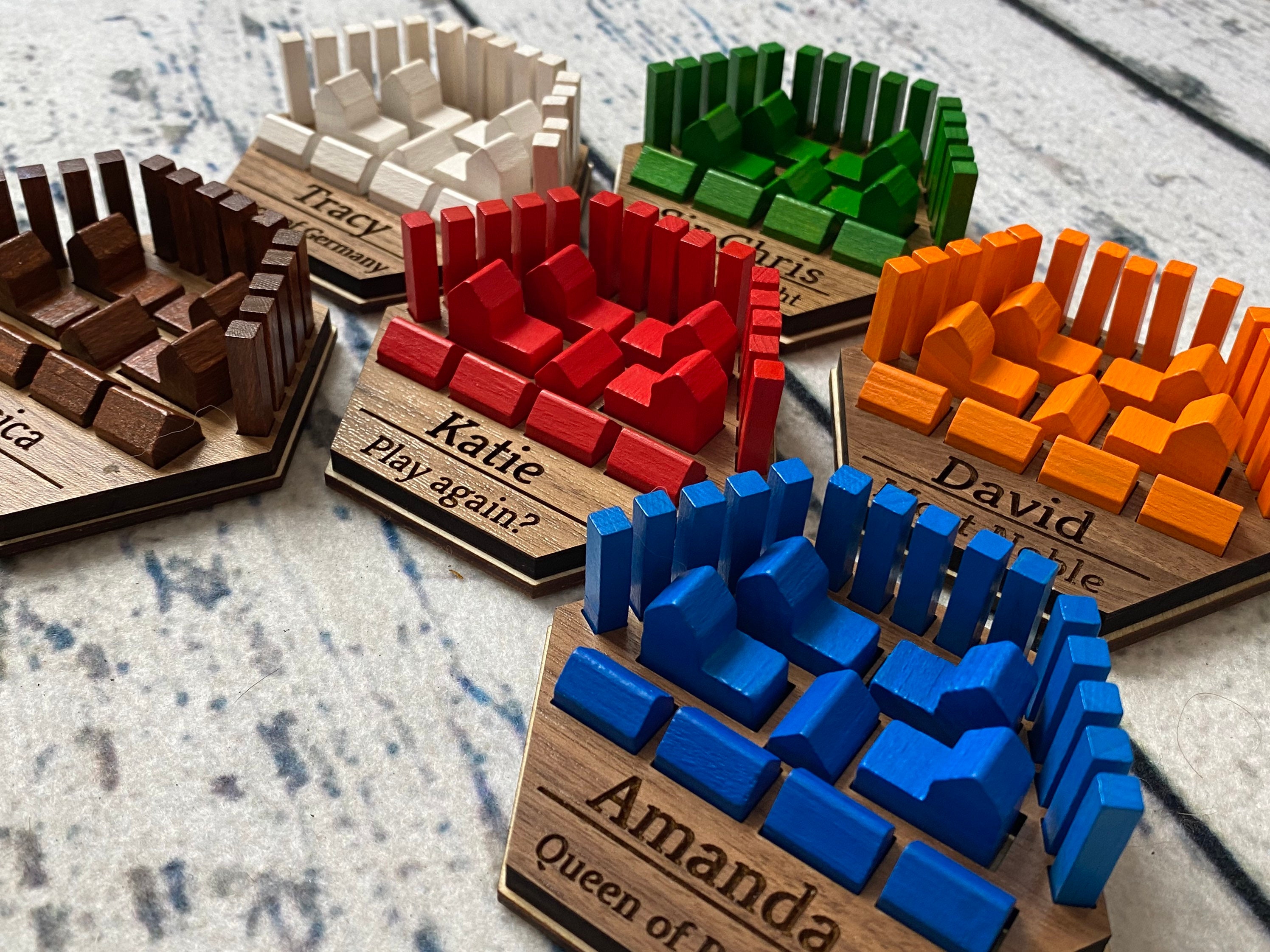 Personalized Game Piece Holders for Popular Game Board Etsy