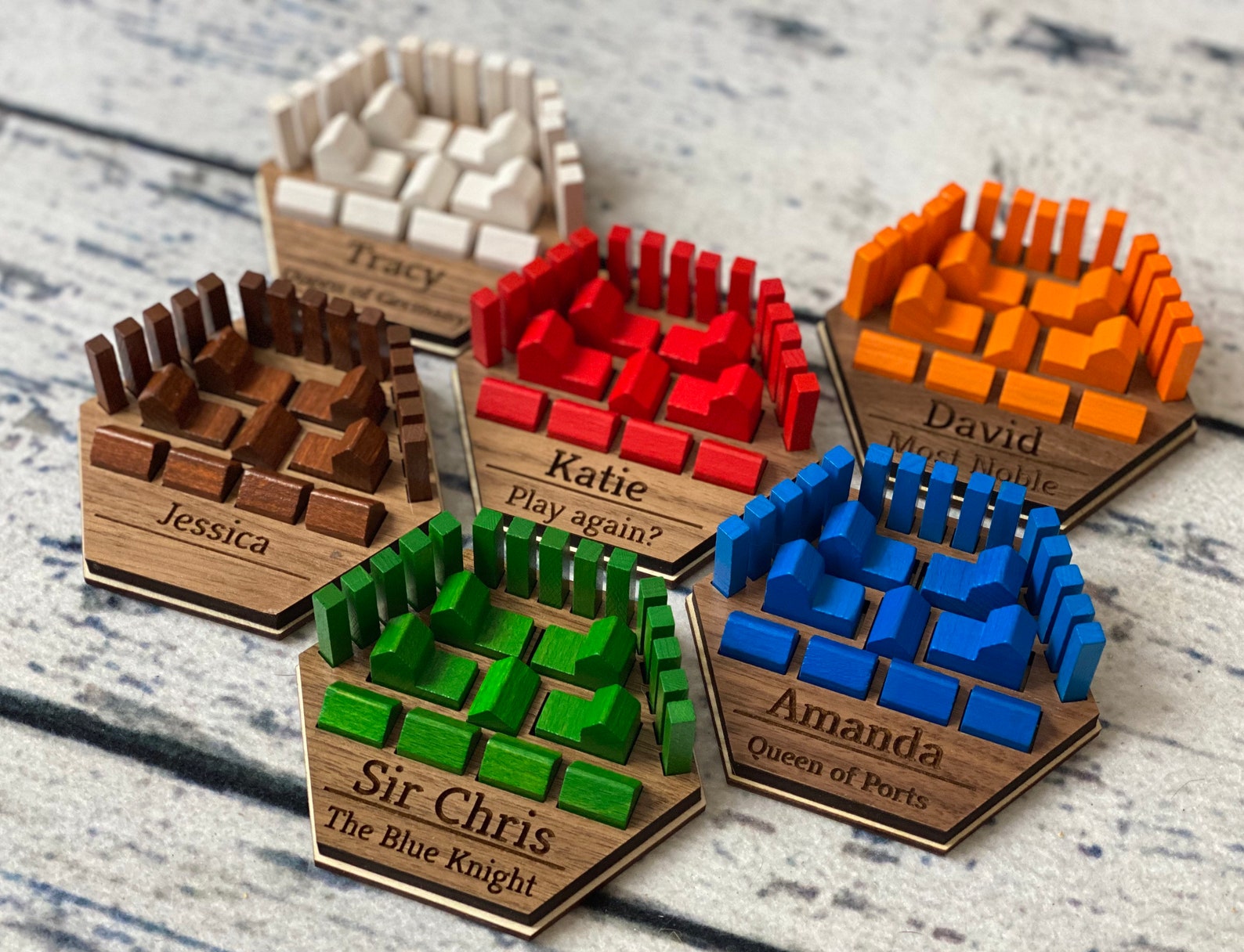 Personalized Game Piece Holders for Popular Game Board Etsy