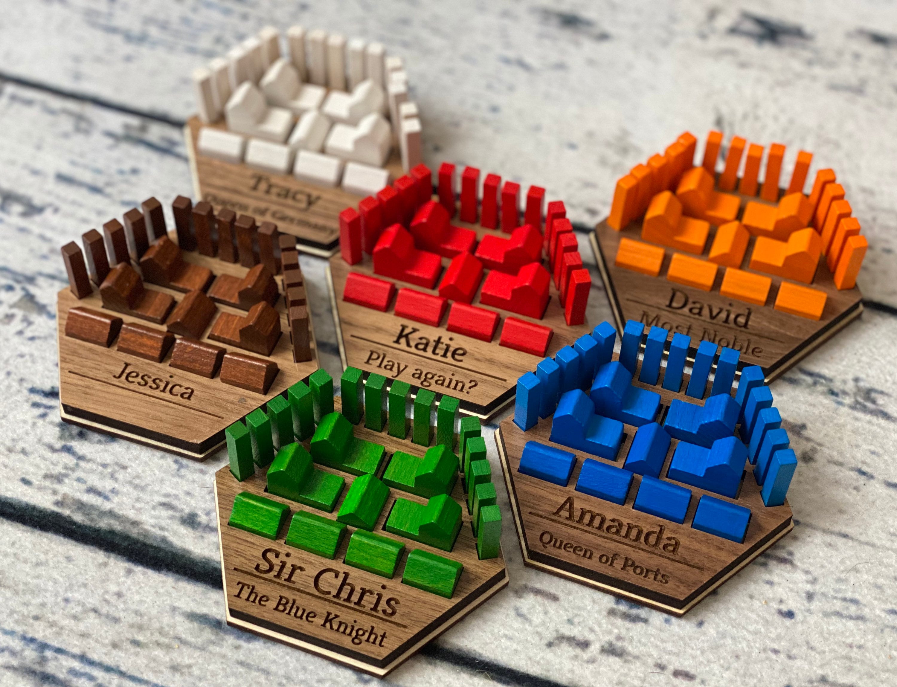 カタン 海外製木製セット Wooden Catan - Etsy