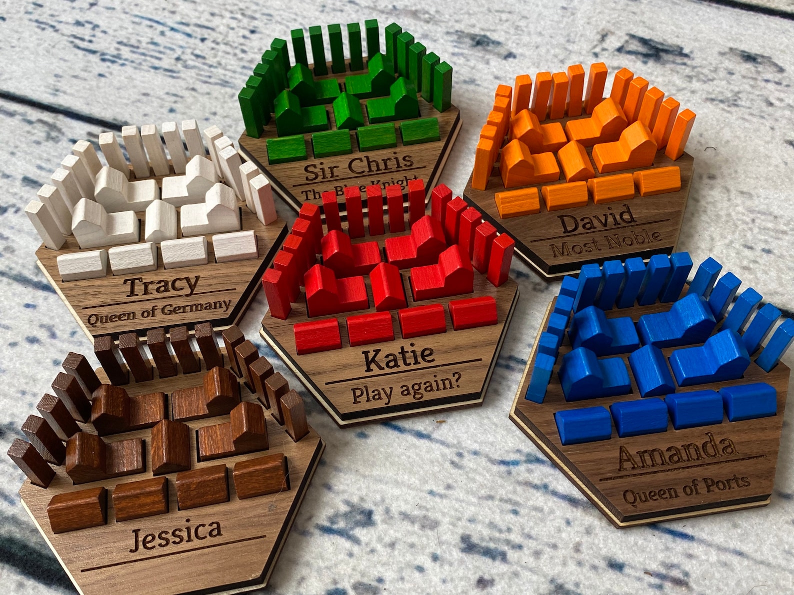 Personalized Game Piece Holders for Popular Game Board Etsy