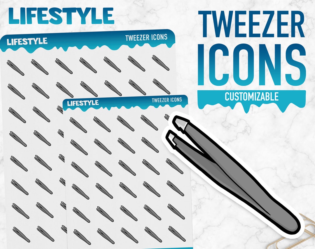 Lifestyle | Tweezer Icons | Planner Stickers - Etsy