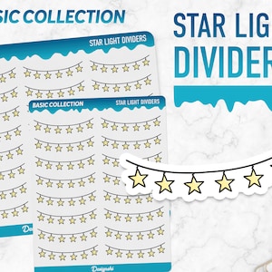 Kolekcja podstawowa | Dzielniki Star Light | Naklejki do planera
