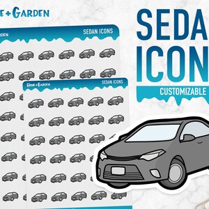 Hogar y jardín / Iconos de sedán / Pegatinas de planificador
