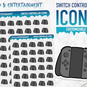 Cibo e intrattenimento / Icone del controller di commutazione / Adesivi pianificatore