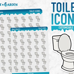 Huis & Tuin | WC-pictogrammen | Planner-stickers