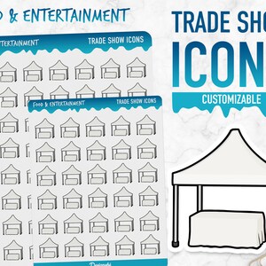 Essen & Unterhaltung | Messe Icons | Planner Sticker