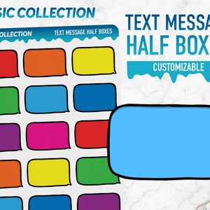 Basiscollectie | Halve dozen voor sms-berichten | Plannerstickers