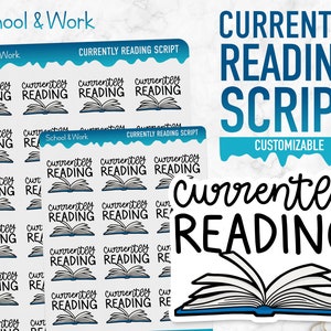 Escuela y trabajo / Guion de lectura actual / Pegatinas de planificador