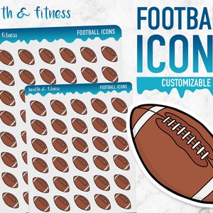 Gezondheid & Fitness | Voetbal Pictogrammen | Planner-stickers
