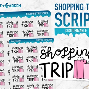 Hogar y jardín / Guión de viaje de compras / Pegatinas de planificador