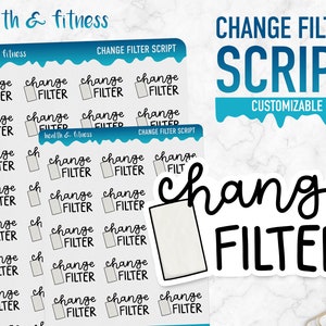 Gezondheid & Fitness | Filterscript wijzigen | Planner-stickers