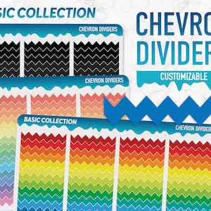 Colección Básica / Divisores Chevron / Pegatinas del Planificador