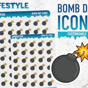 Lebensstil | Bomb Day Icons | Planner Sticker
