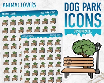 Animal Lovers | Dog Park Icons | Planner Stickers