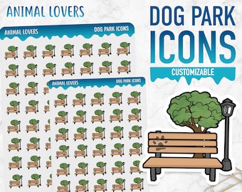 Animal Lovers | Dog Park Icons | Planner Stickers