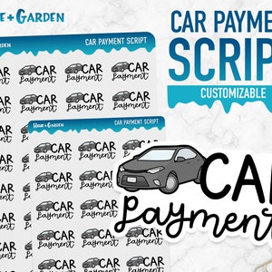 Huis & Tuin | Auto betalingsscript | Planner-stickers