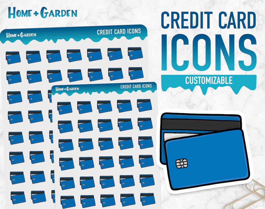 Home & Garden | Credit Card Icons | Planner Stickers - Etsy