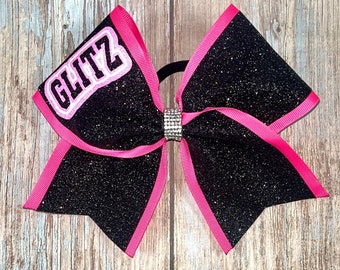 Double Colors, Customizable Cheer Squad Bows, Add Personalized Name & Choose Colors