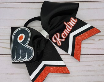 Add Your Name Flyers Cheer Bow, Customize your PA Hockey Cheer Bows