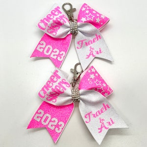 Personalize your Keychain Gift, set of 2 Keychains Cheer Sisters/Besties Add Custom Names Keychains Cheer Gifts, Big Sis Lil Sis Gifts image 8