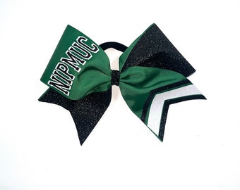 Customized Squad Hair Bows, Cheer Bows with Team Name