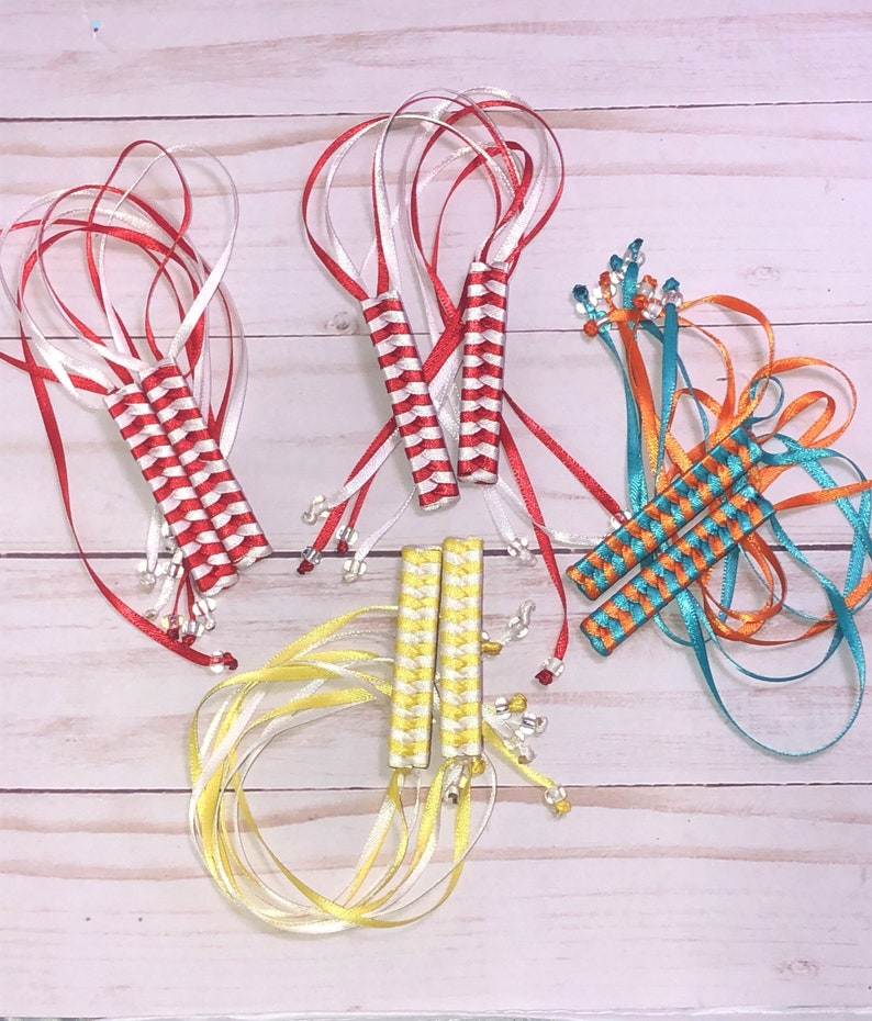 Braided Ribbon Barrette Hair Clip Weaved Barrettes Set of 2 Etsy