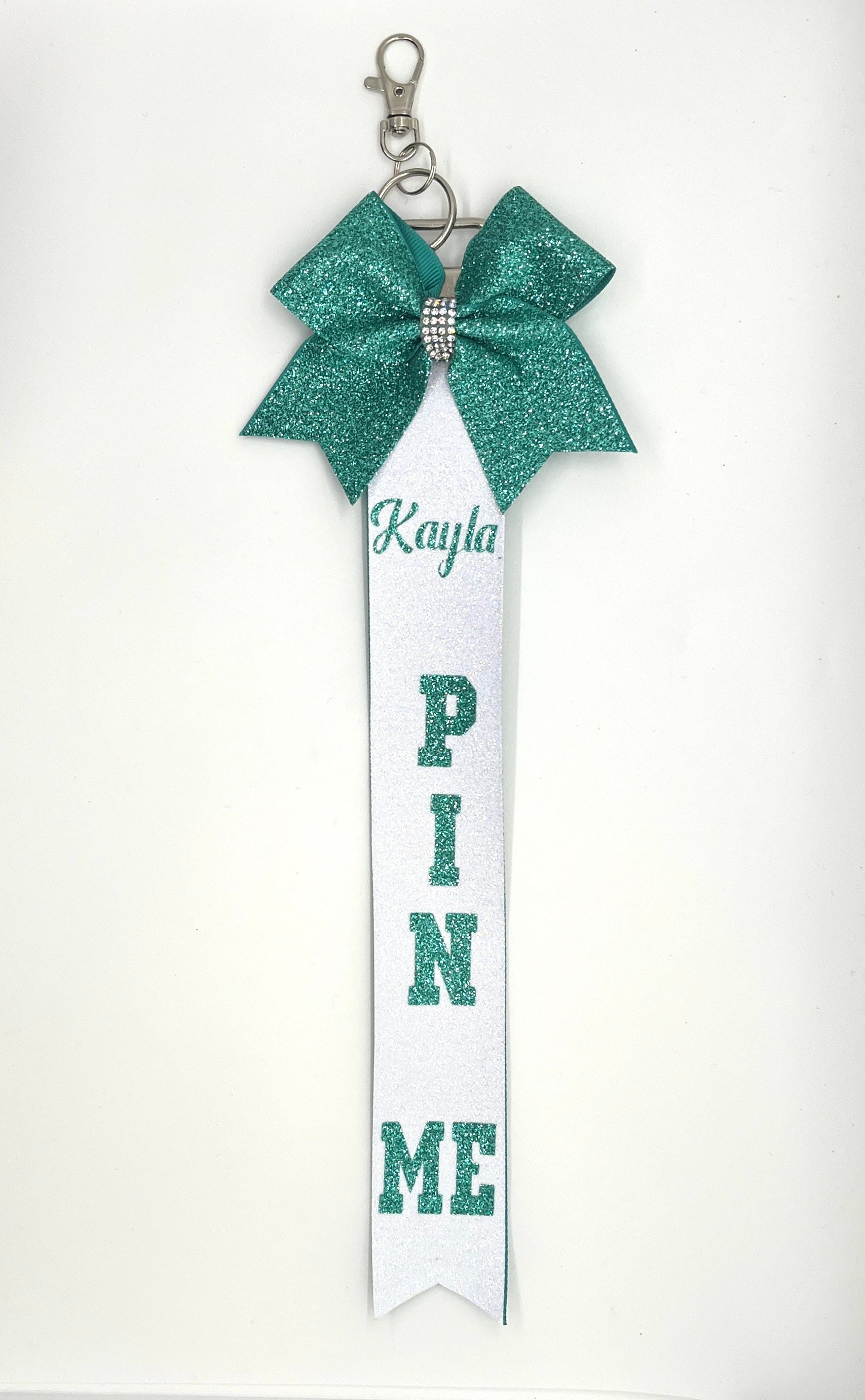 Pin Me Ribbons 🎀 #custombowsbykaley #shopsmall #finds #cheergift, Cheer Bows