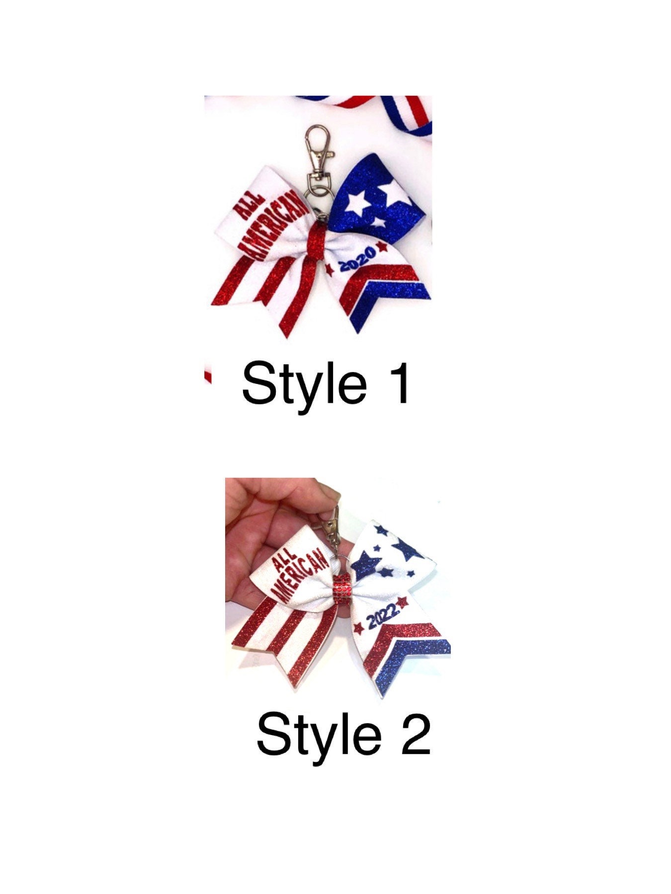 All American Key Chain Keychain Bow Sublimation Glitter - Personalized –  notwithoutabow