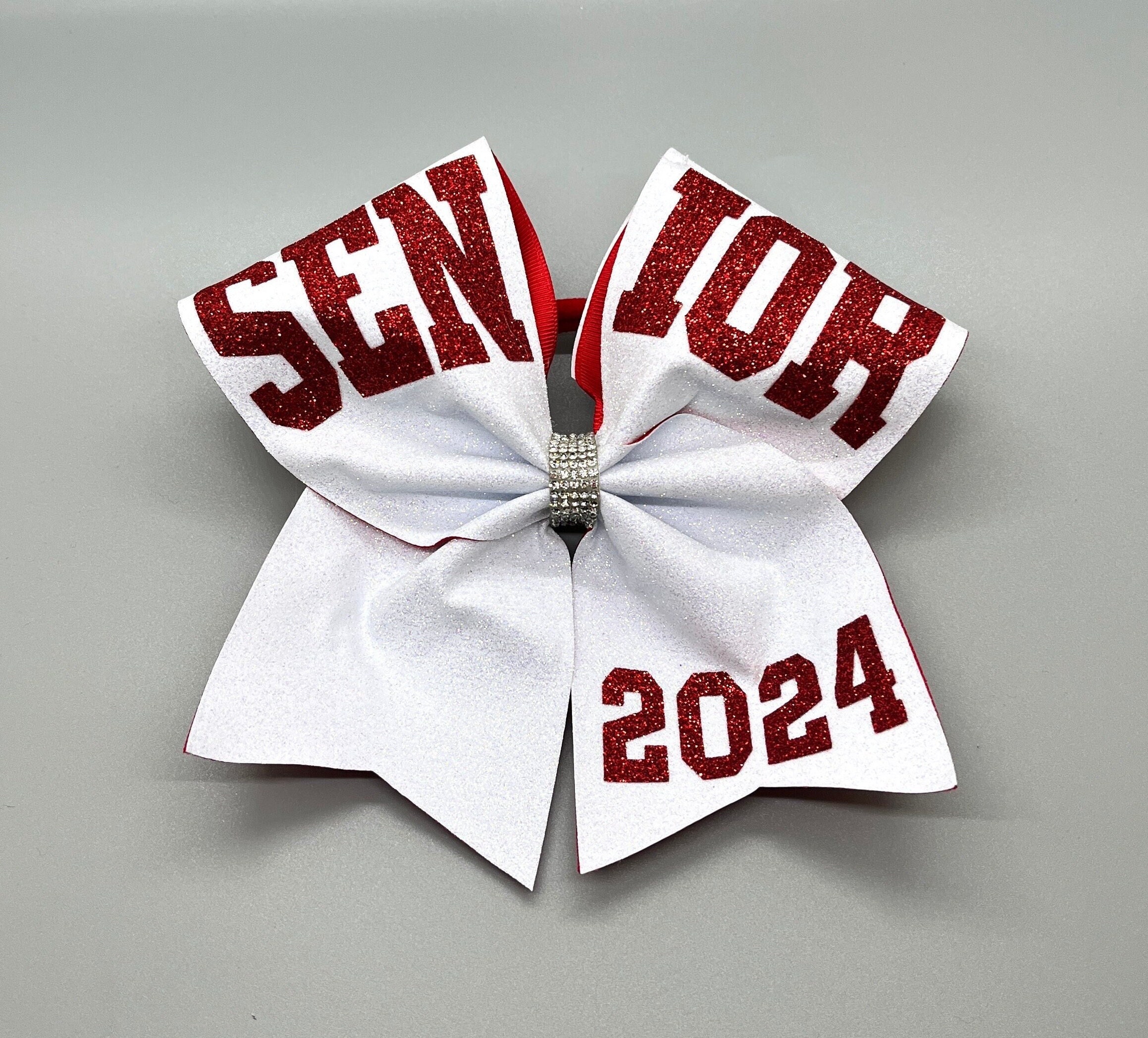 Personalized Senior Mini Cheer Bow Keychain - Graduate 2024 Bows