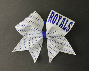 Full Glitter + Rhinestones Bling Cheer Bows Choose Your Colors, Matching Bows for Squads/Teams